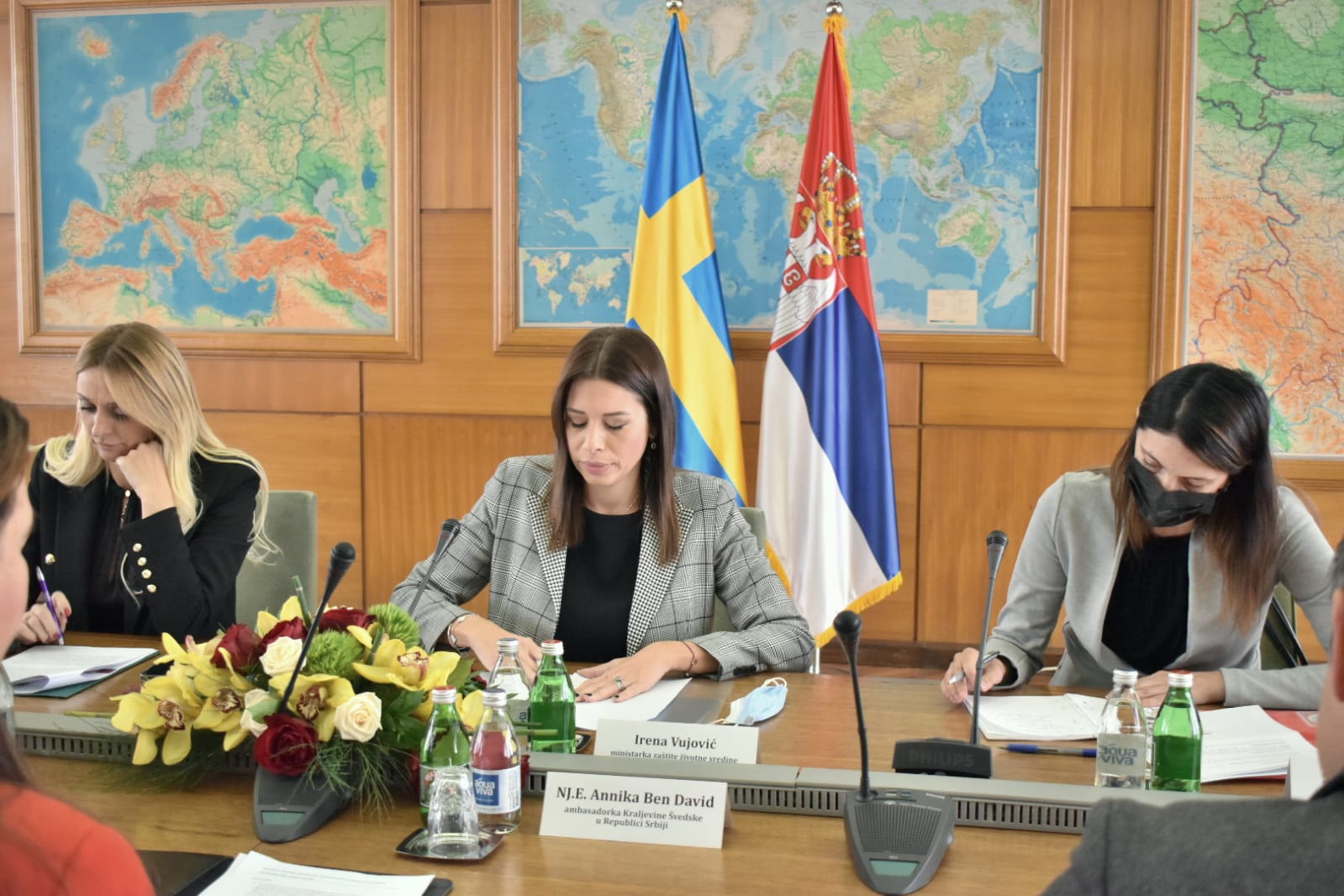 Vujović sa ambasadorkom Švedske o Zelenoj agendi i saradnji u oblasti zaštite životne sredine